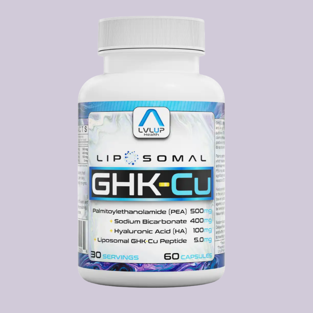 ghk cu liposomal Ewecxine GHK-Cu Copper Peptide Supplement, 300 mcg per Serving, Formula, 100 Vegan Capsules Beauty Support Matrix with Biotin, Phytoceramides & Herbal Blend : Health & Household LVLUP Liposomal GHK-Cu Alchemical
