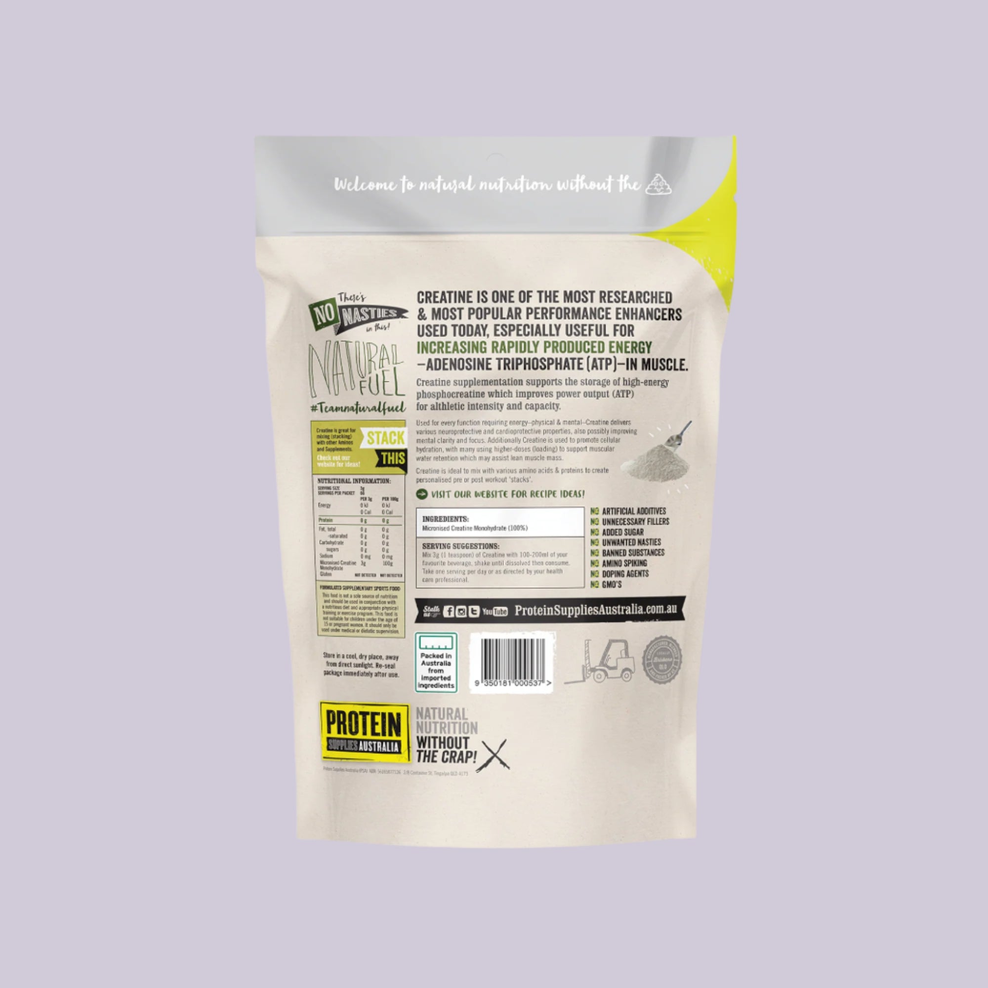 Protein Supplies Australia Creatine Monohydrate Pure