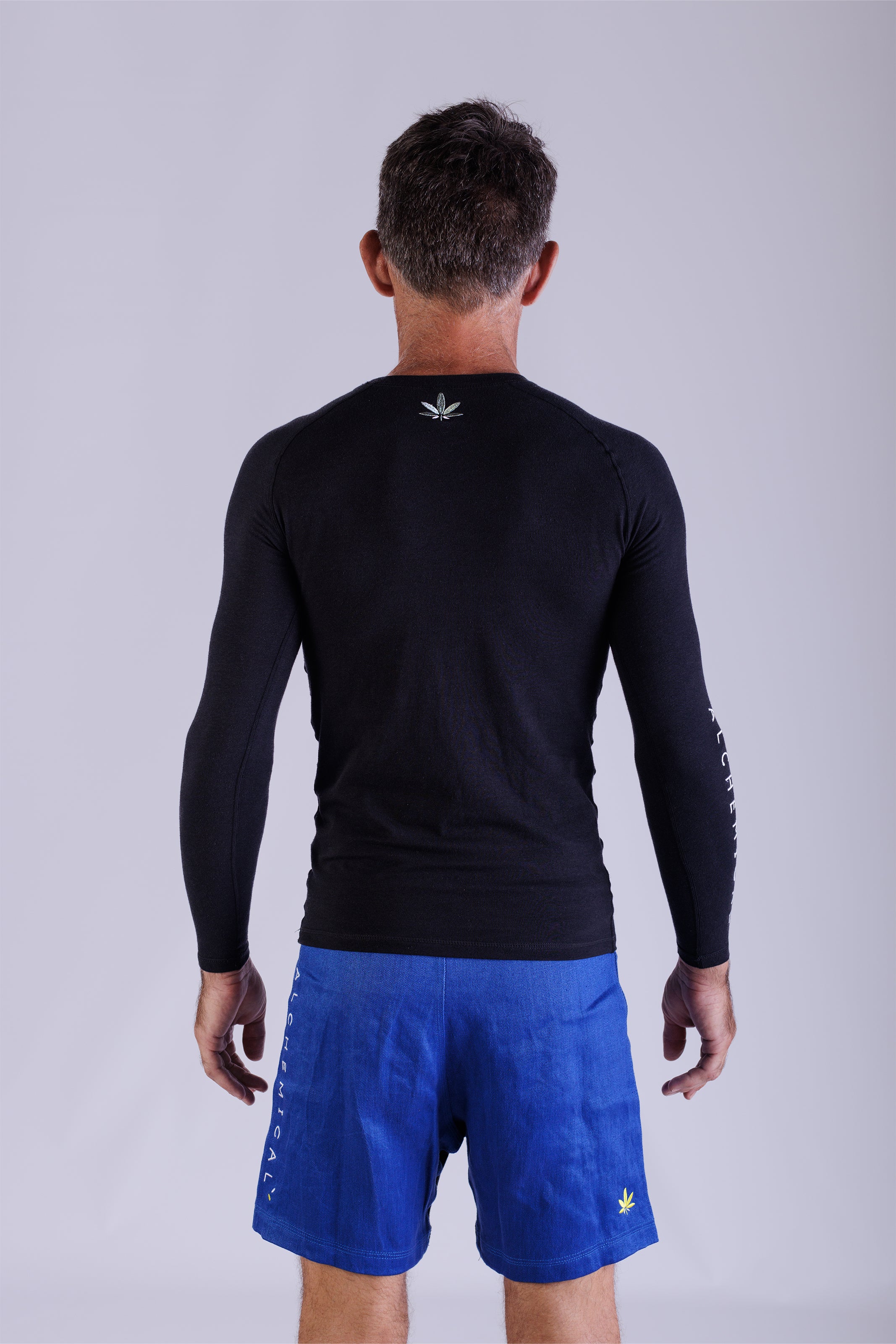 Bamboo Black Rash Guard Long Sleeve