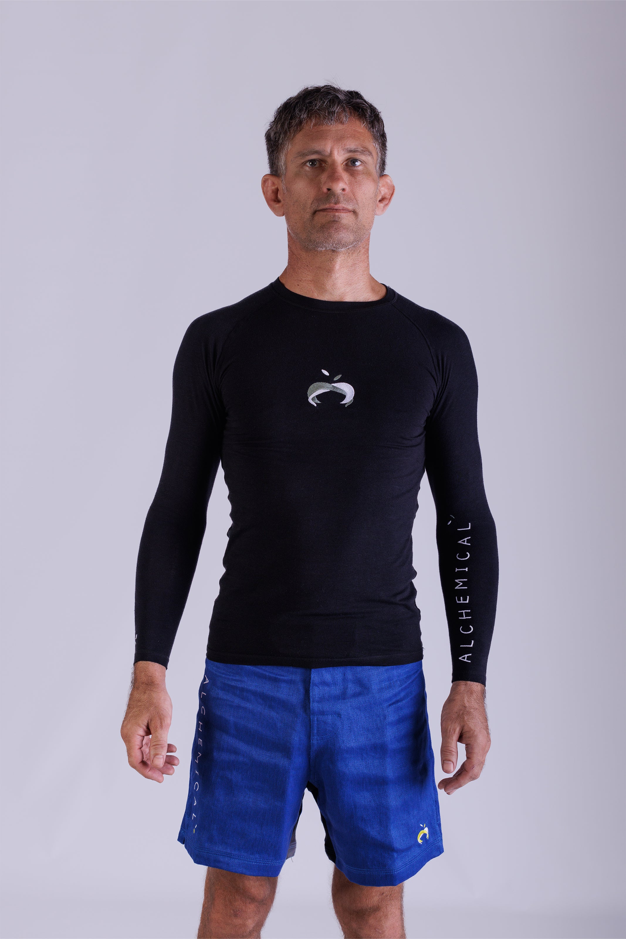 Bamboo Black Rash Guard Long Sleeve