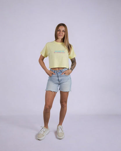 Mellow Yellow Ladies Crop