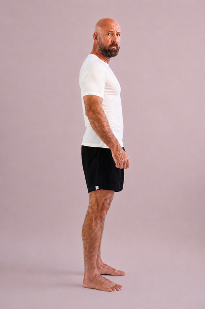 White Hemp Rash Guard - Short Sleeve