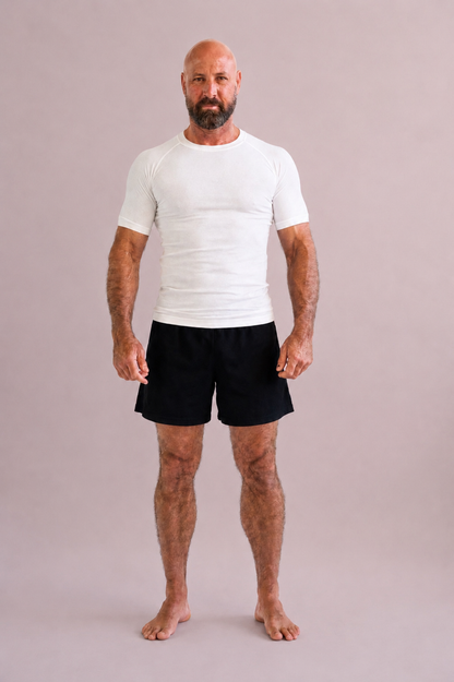 White Hemp Rash Guard - Short Sleeve