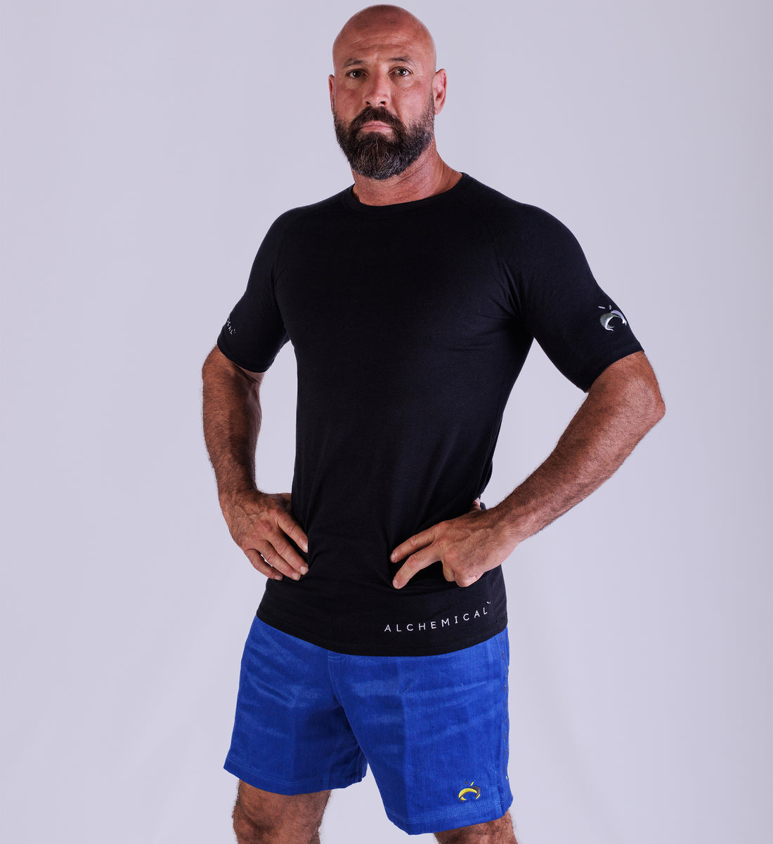 Bamboo Black Rash Guard Short Sleeve