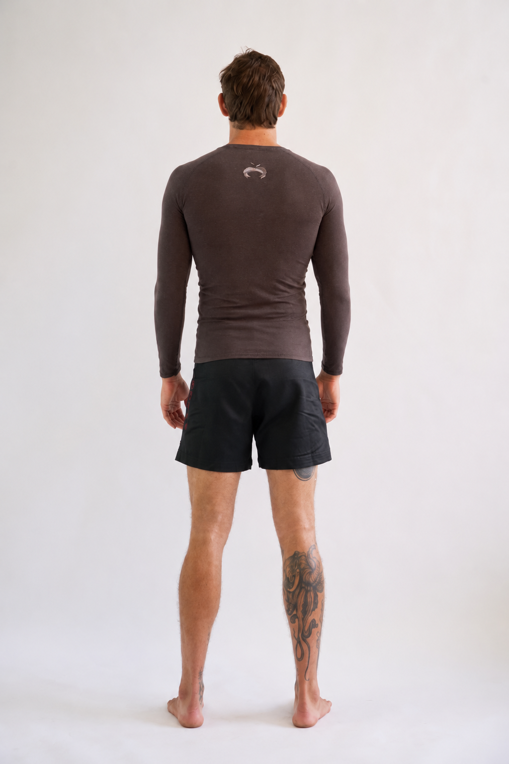 Washed Cocoa Bean Hemp Rash Guard - Long Sleeve