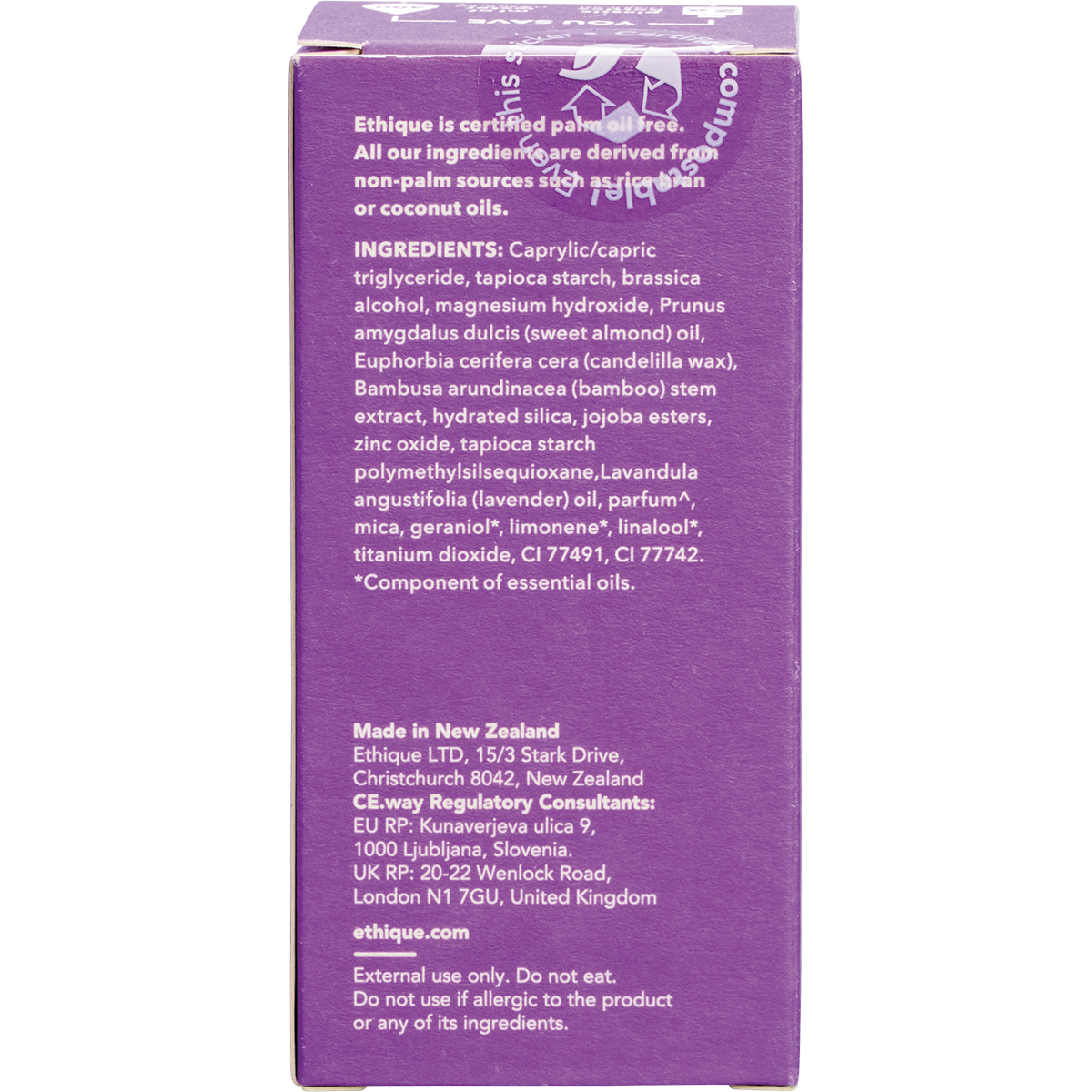 Ethique Botanica Solid Deodorant