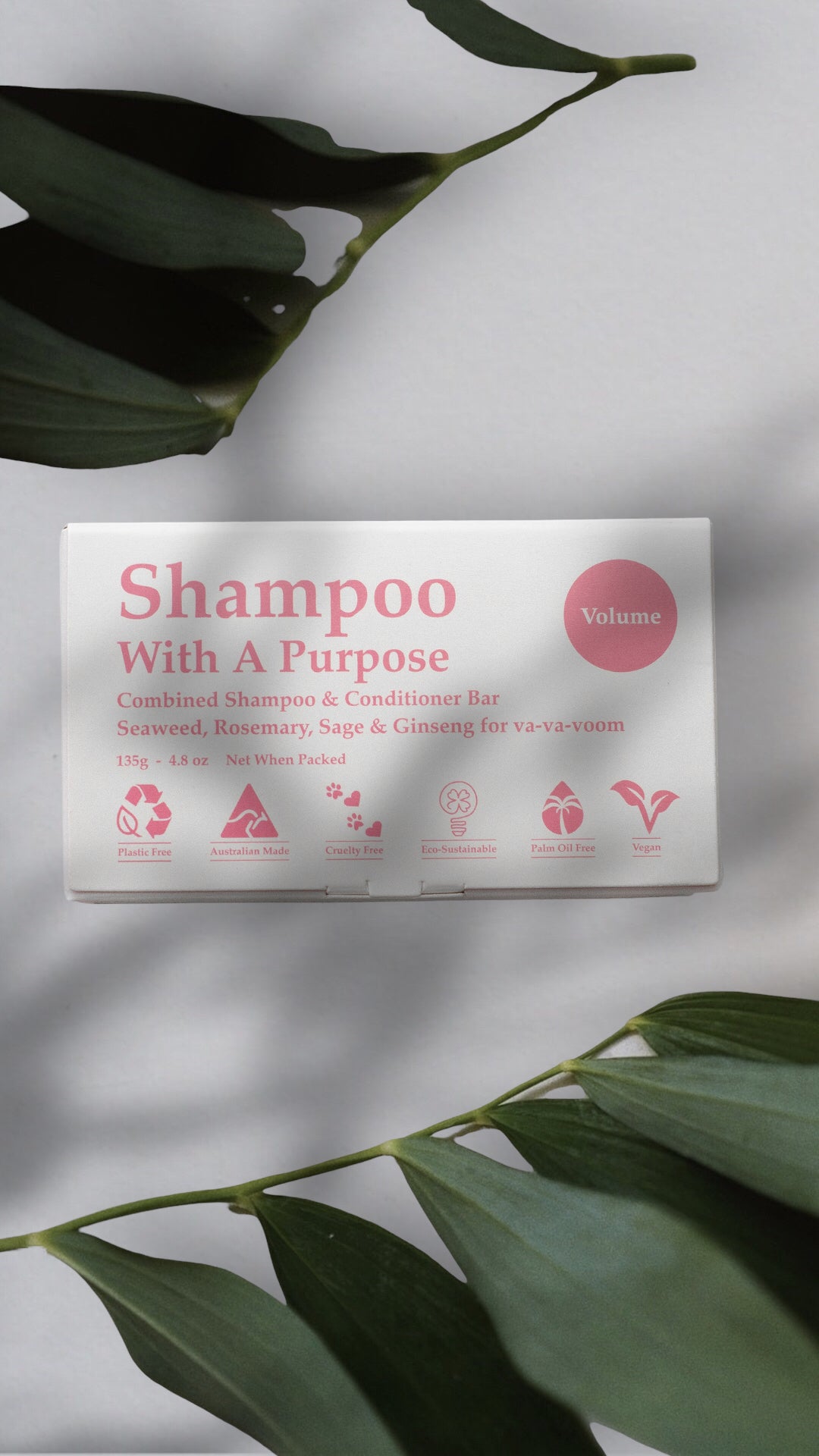 Shampoo With a Purpose Volume Shampoo Bar- Plastic Free
