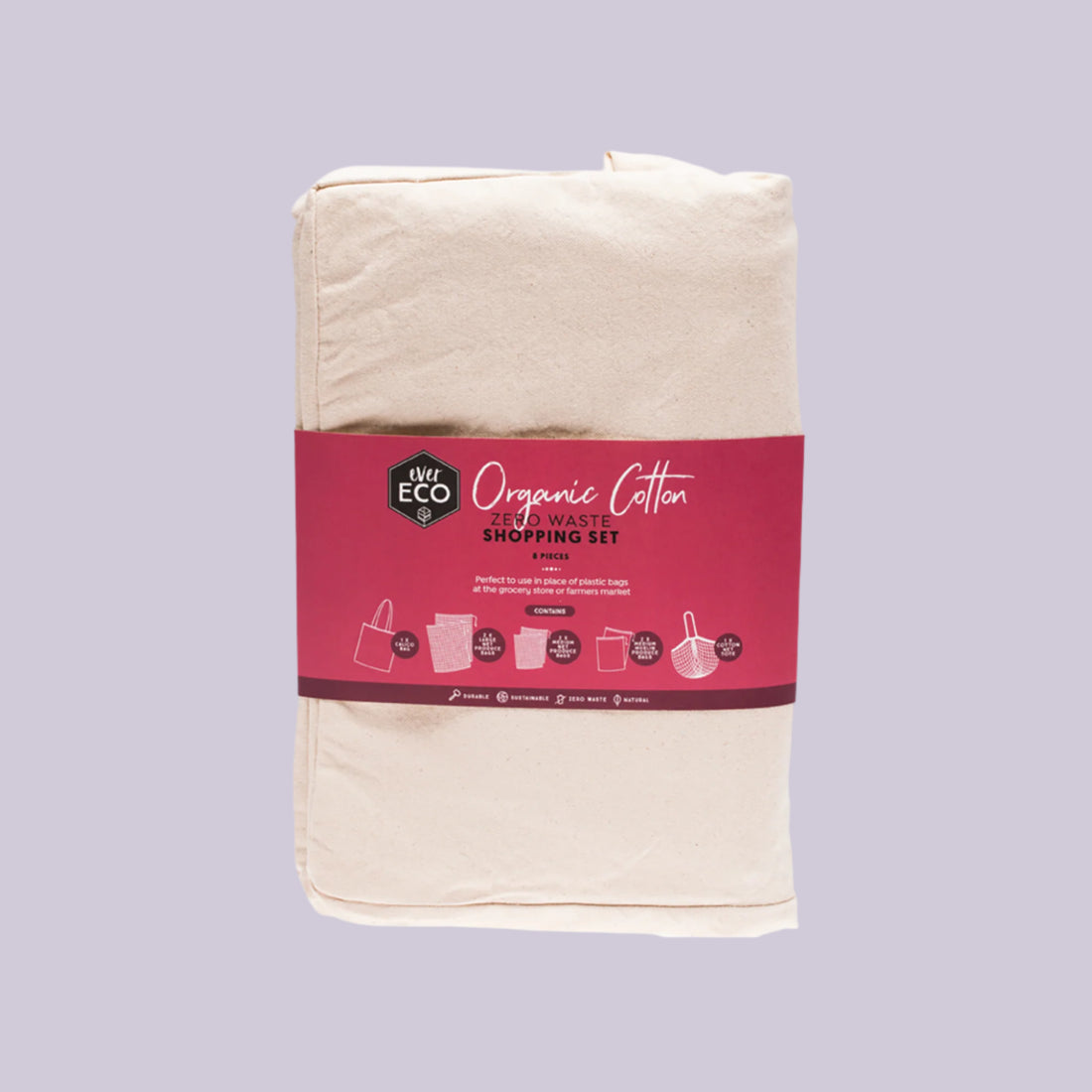 Ever Eco Organic Cotton Zero Waste Shopping Set