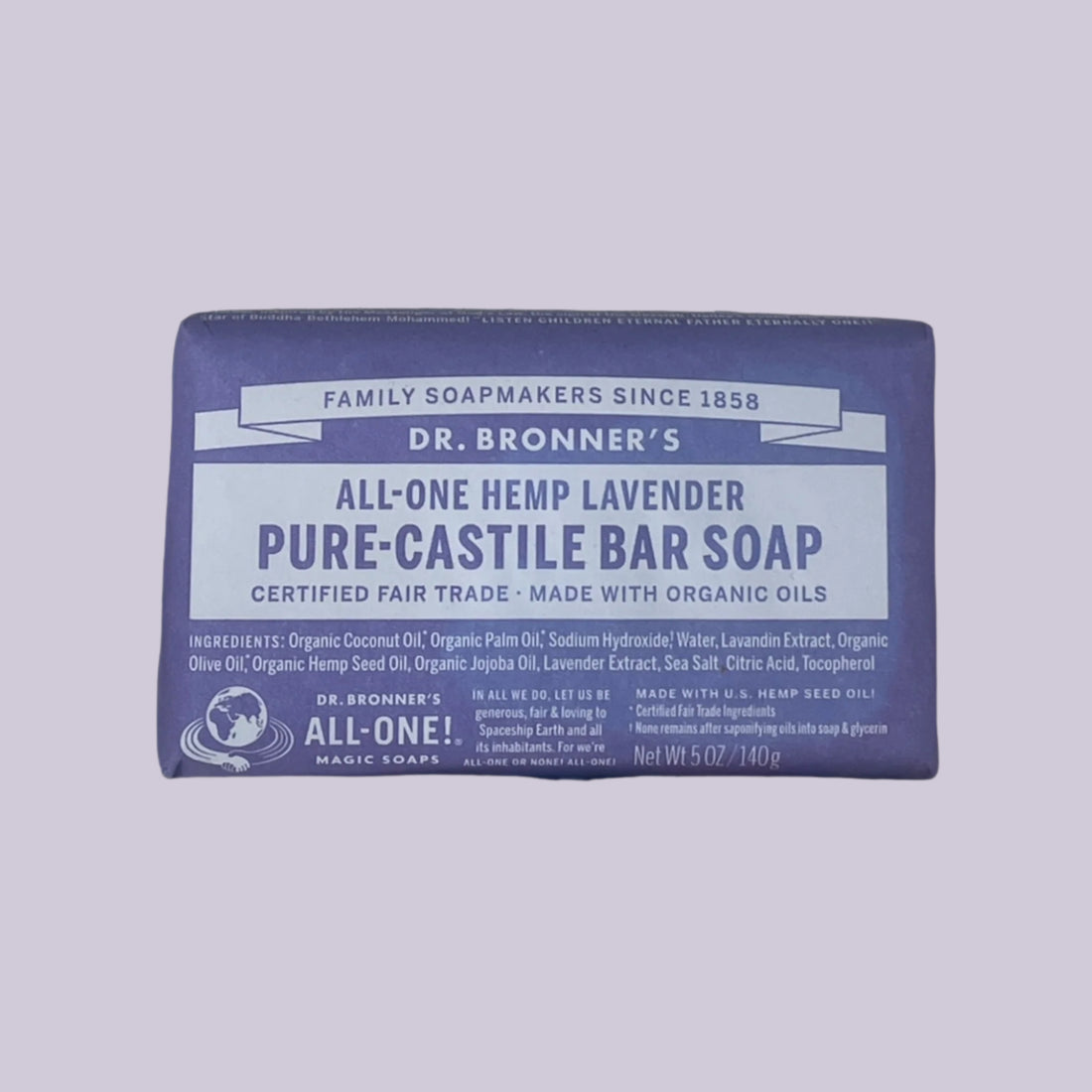 Dr Bronners Pure Castile Bar Soap