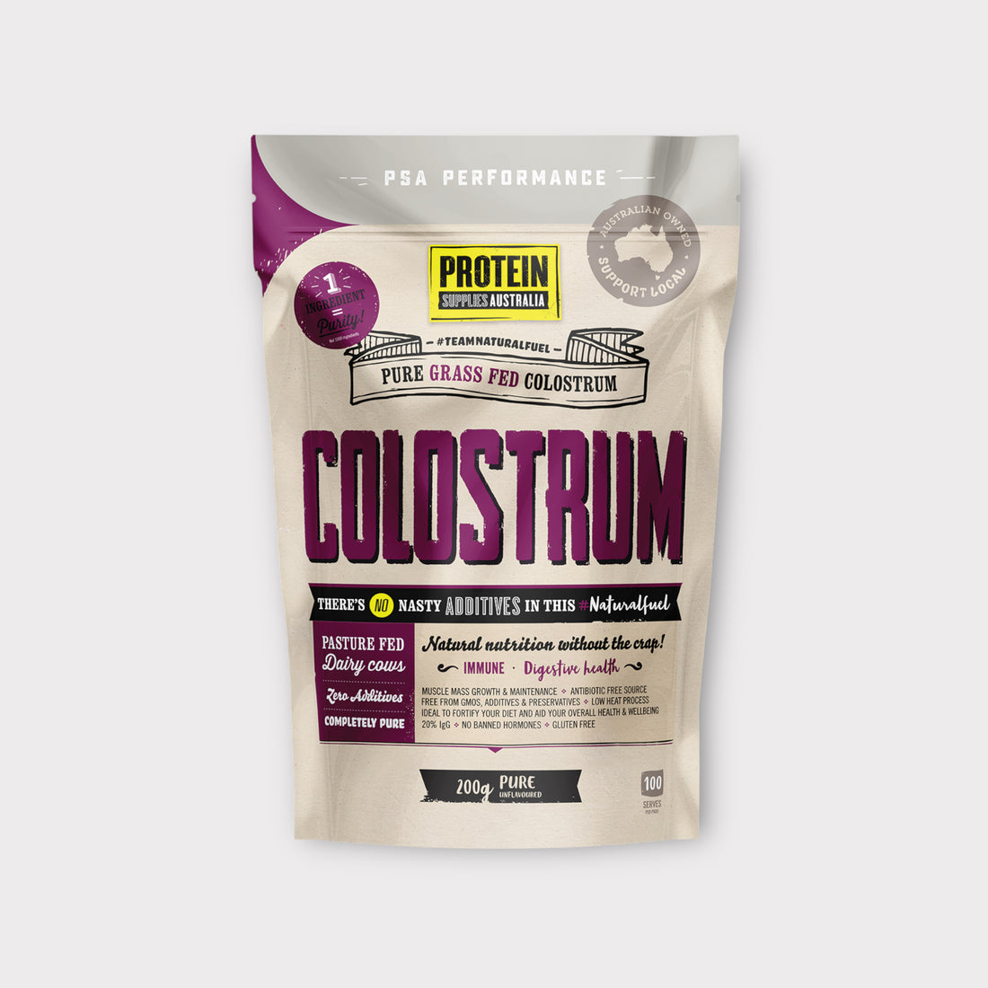 Protein Supplies Pure Grass Fed Colostrom 200g