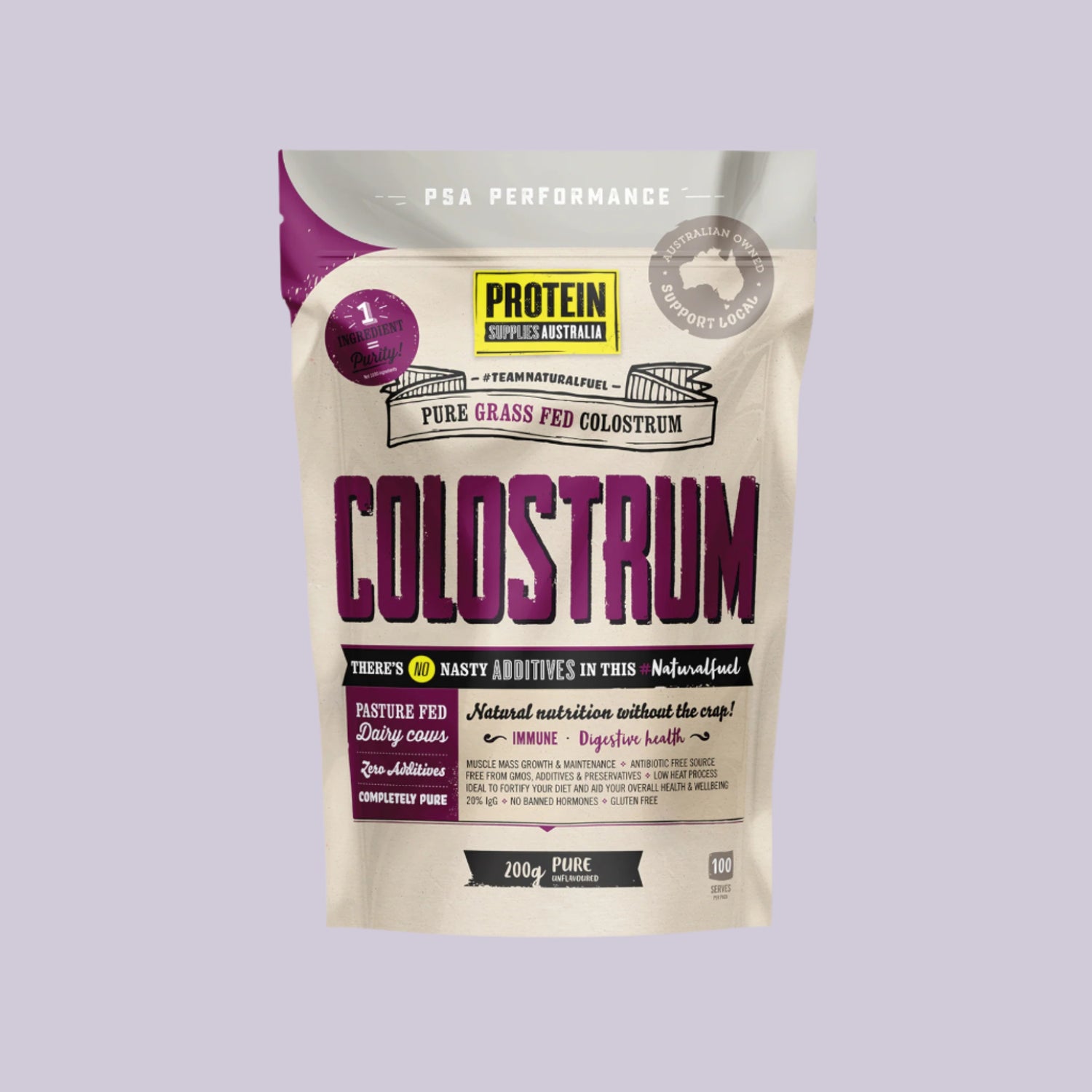 Protein Supplies Pure Grass Fed Colostrom 200g