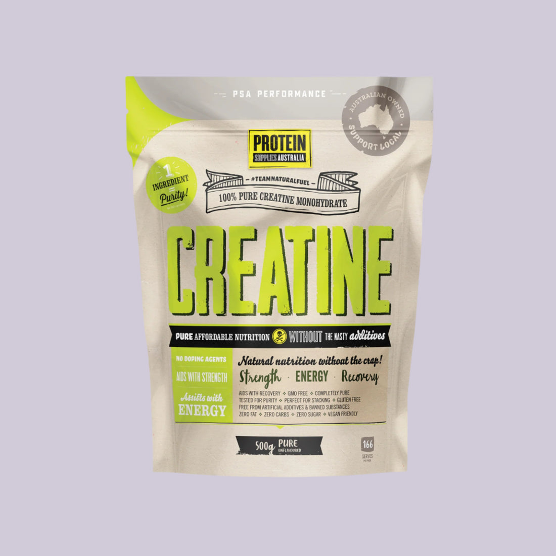 Protein Supplies Australia Creatine Monohydrate Pure 200g or 500g