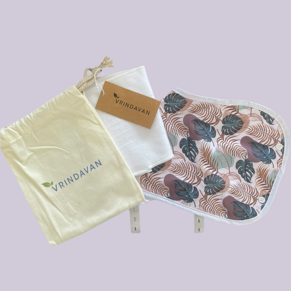 Vrindavan Castor Oil Liver &amp; Reproductive Health Pack - 100% Organic Cotton