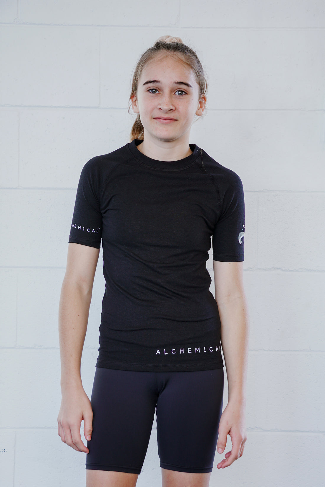 Youth Hemp + Cotton Rash Guard - Short Sleeve