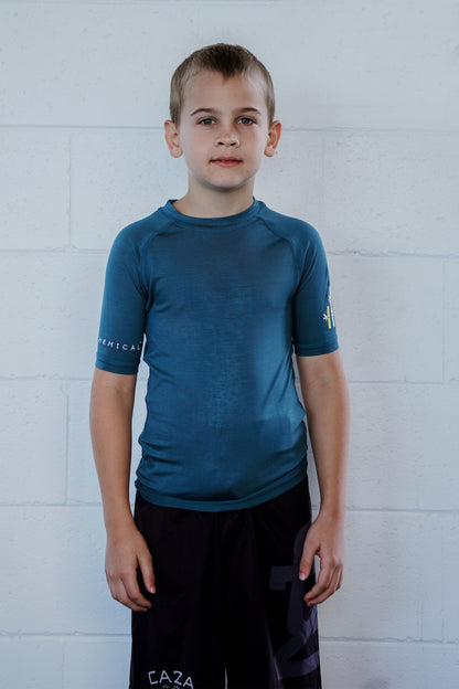 Youth Bamboo Rash Guard Short Sleeve