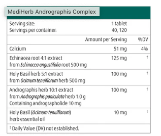 MediHerb Andrographis Complex