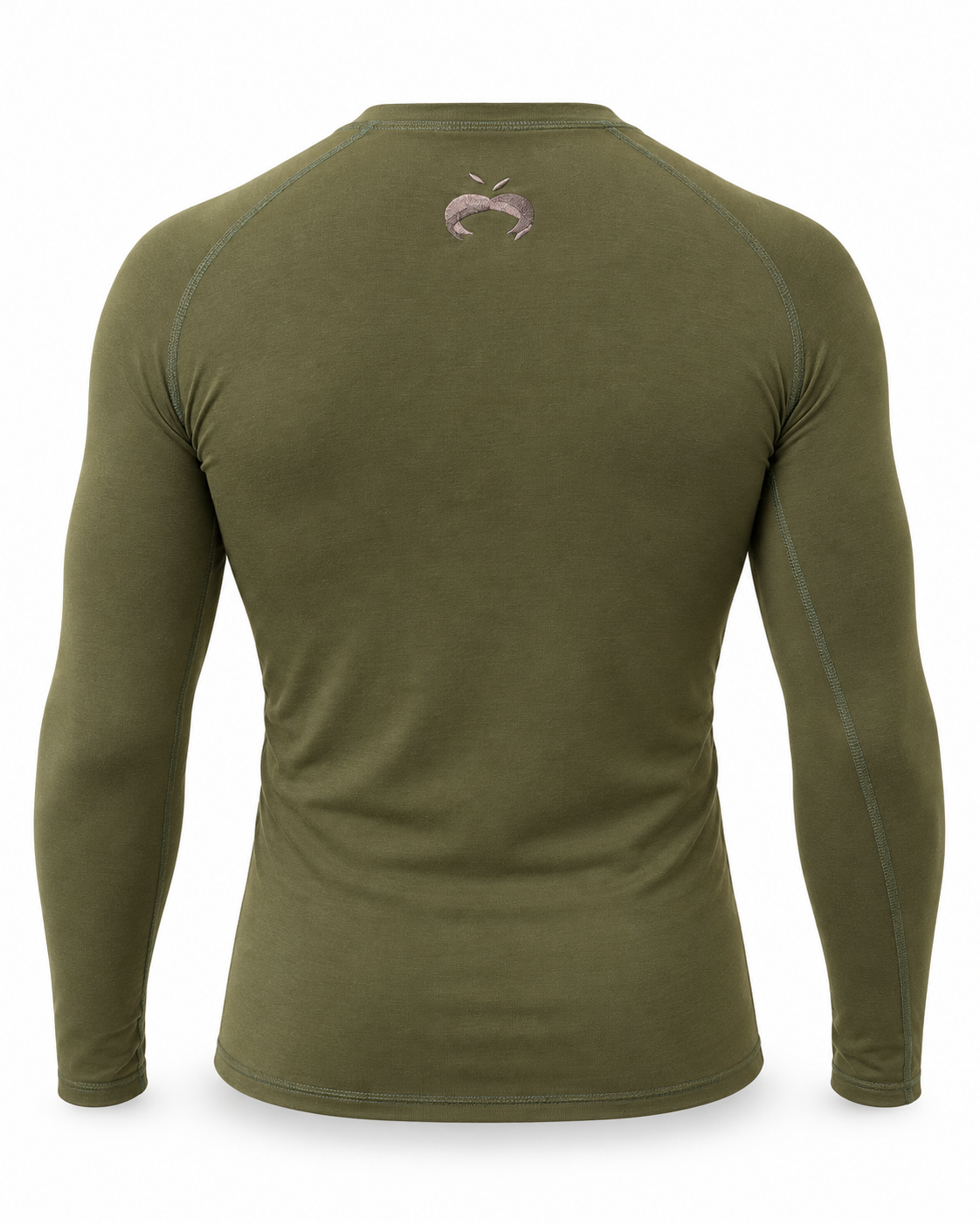 Washed Forest Green Hemp Rash Guard - Long Sleeve