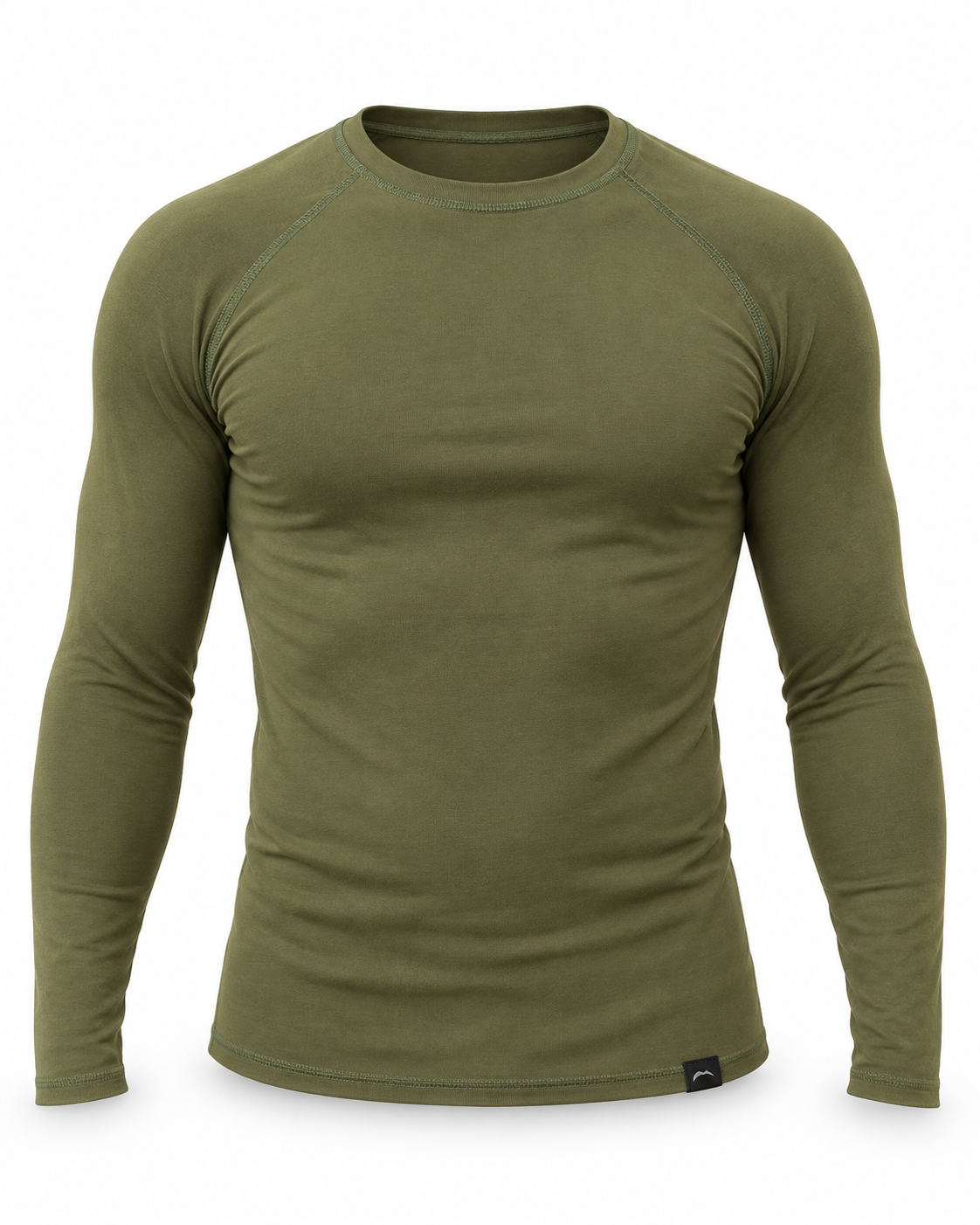 Washed Forest Green Hemp Rash Guard - Long Sleeve