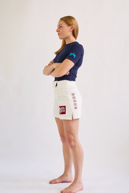 Hemp Navy Blue Rash Guard - Short Sleeve
